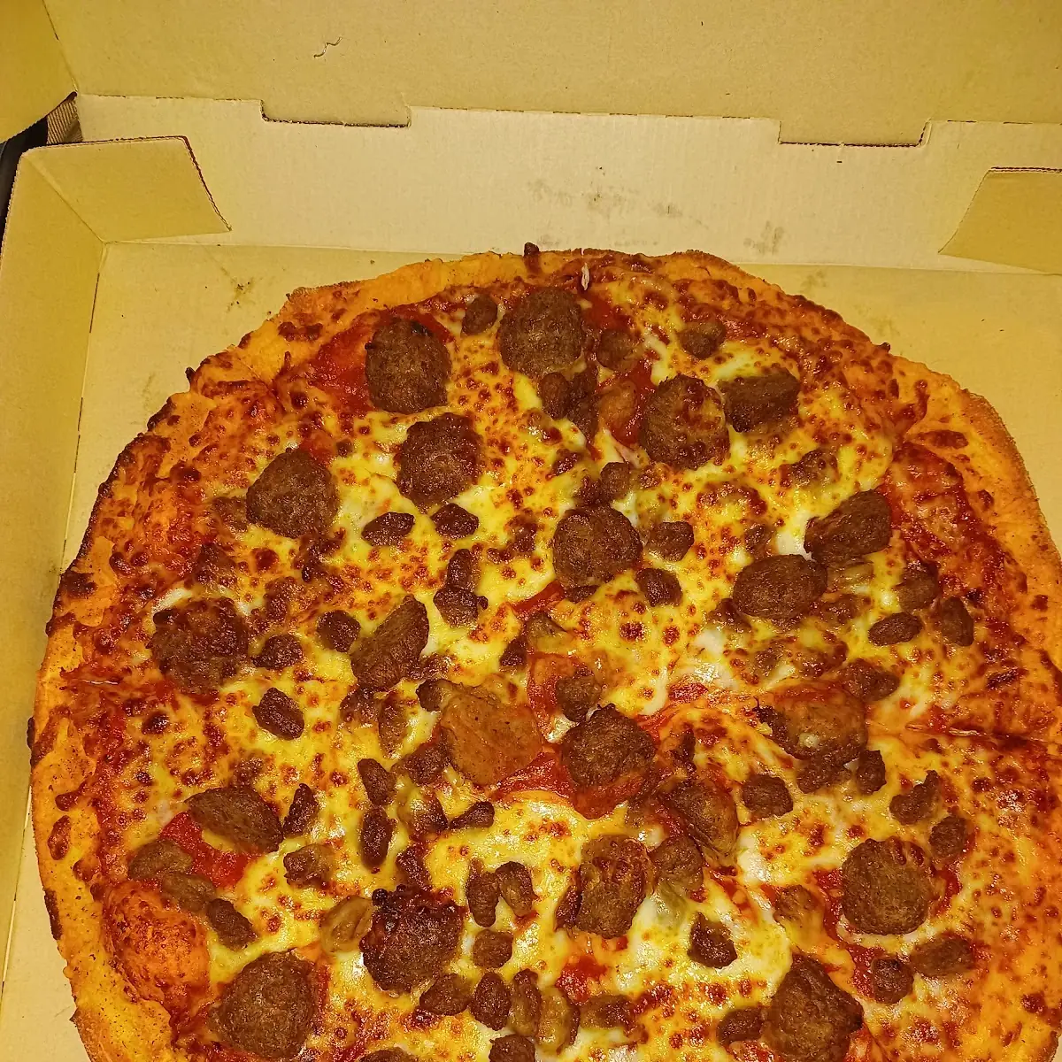 Beef and Meatball Pizza