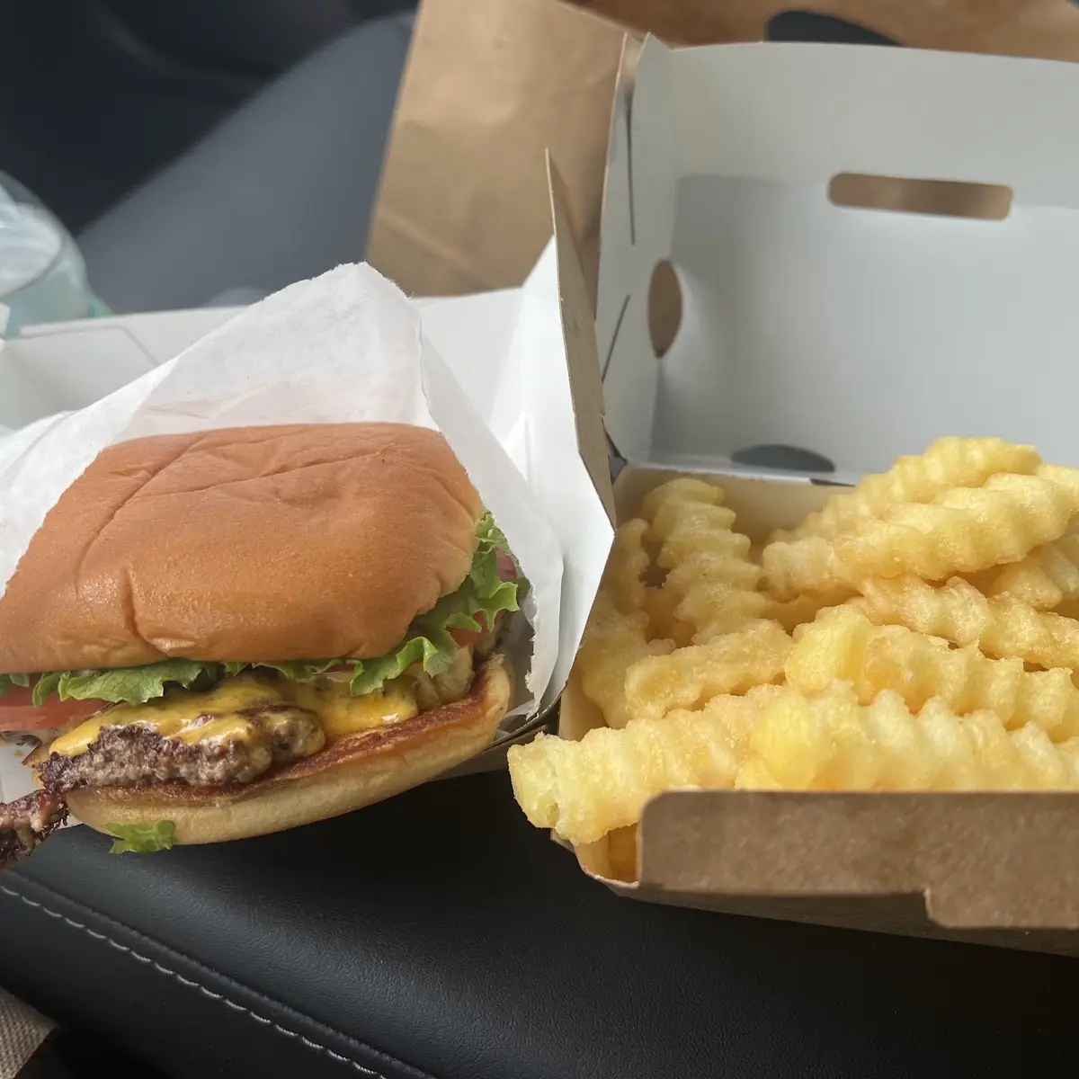 Double Cheeseburger and Fries