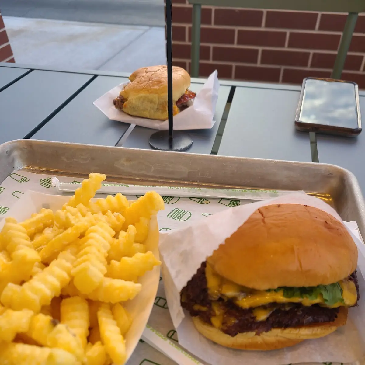 Shack Burger and Cheese Burger