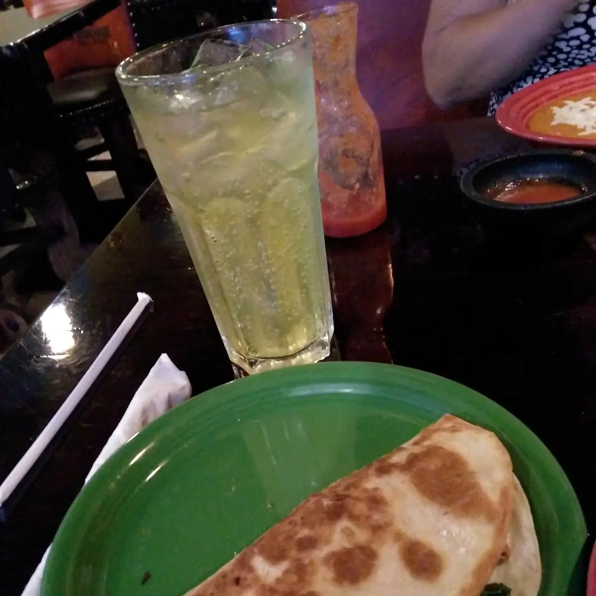 Spinach and Chicken Quesadilla