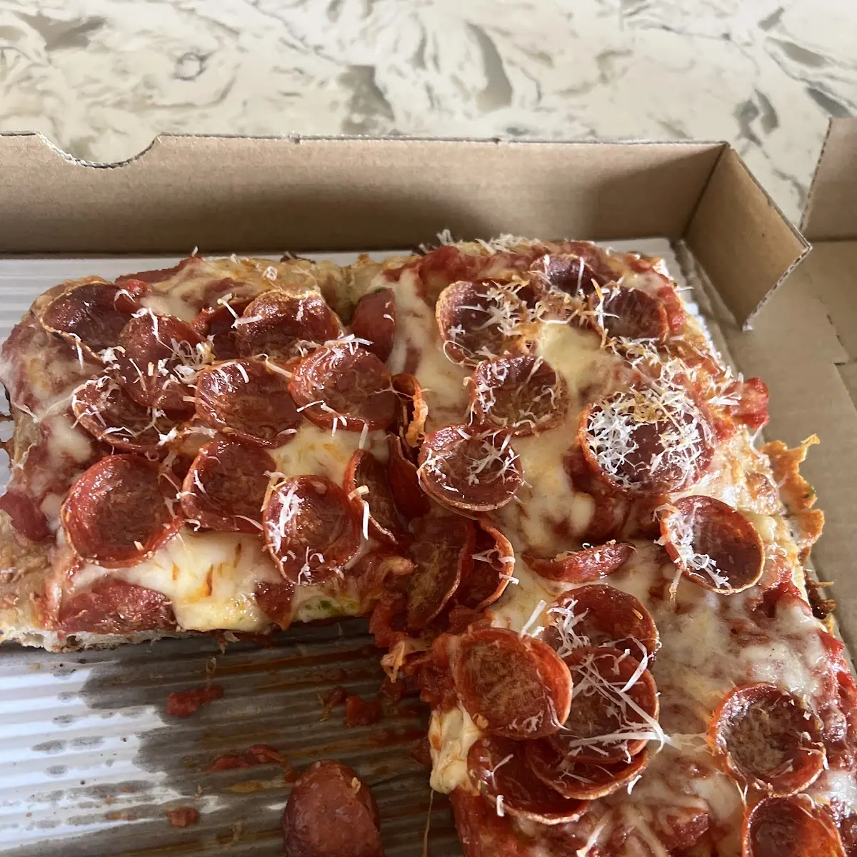 Square Pepperoni Sourdough Pizza