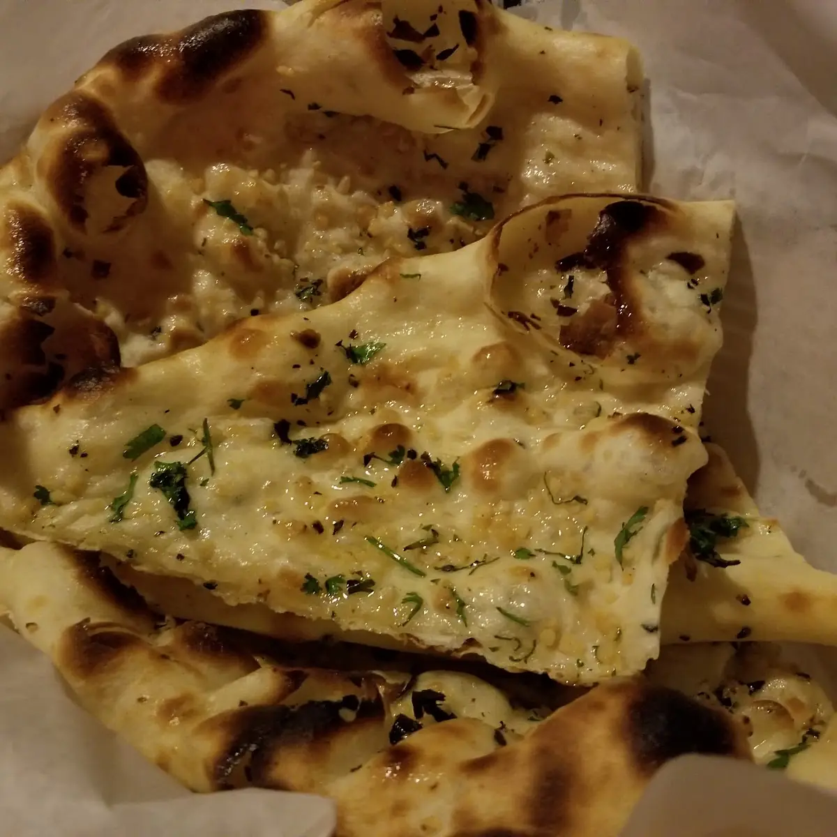 Aloo Paratha & Garlic Naan