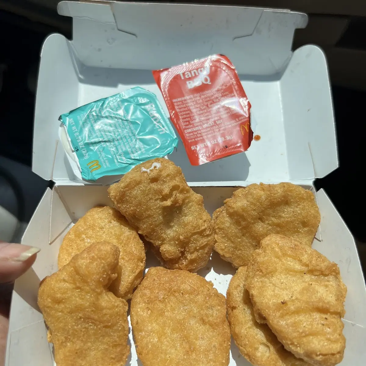 Nugget and Ranch BBQ Sauce