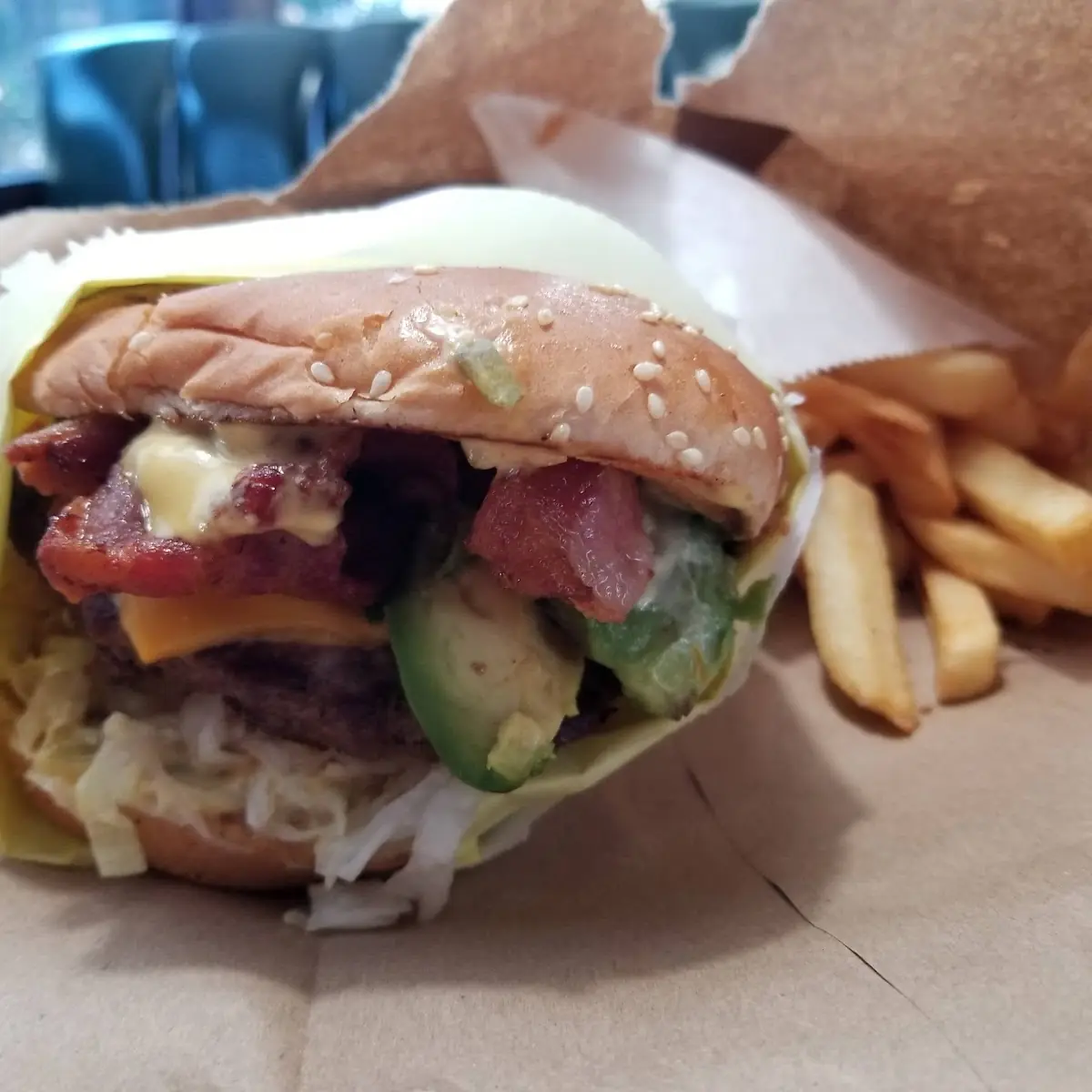 Bacon Avocado Cheeseburger Combo