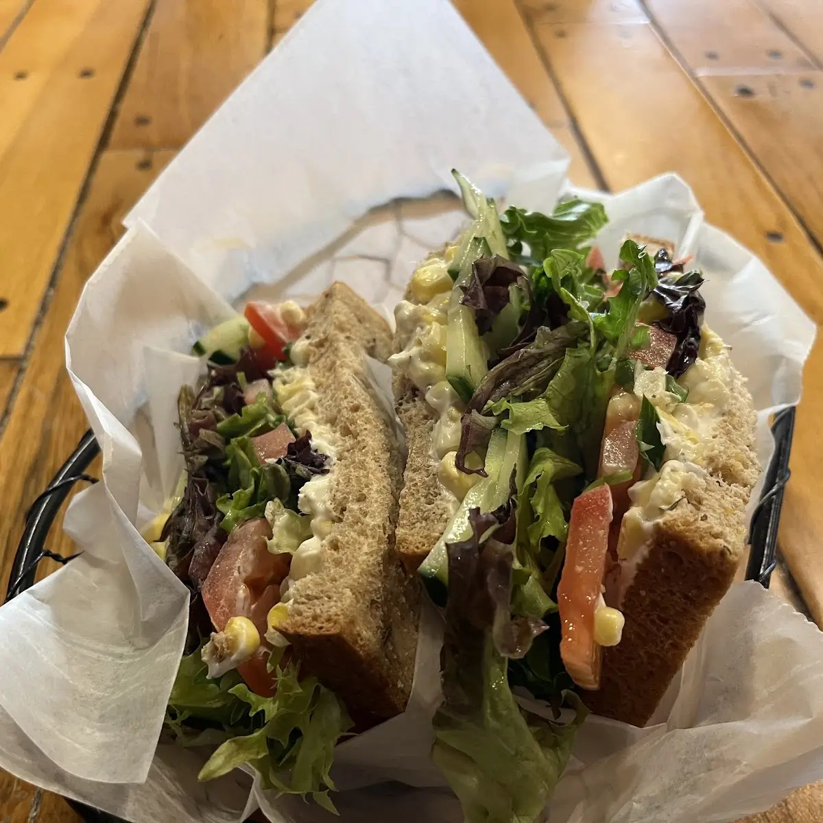 Corn N Tomato Sandwich