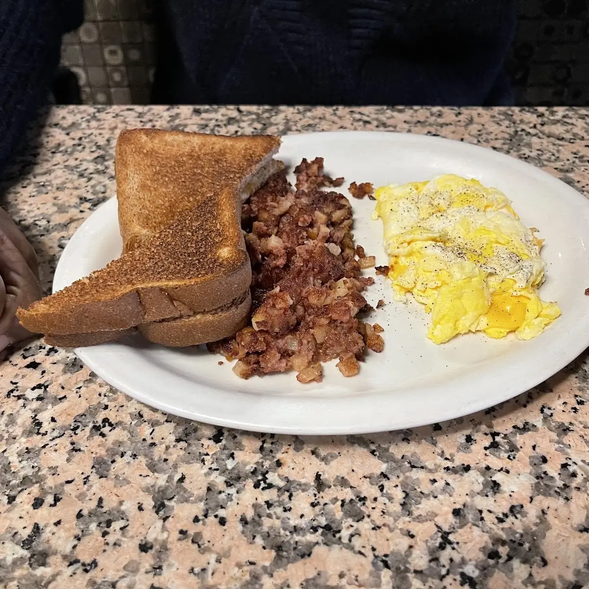 Corn Beef Hash & Scrambled Eggs