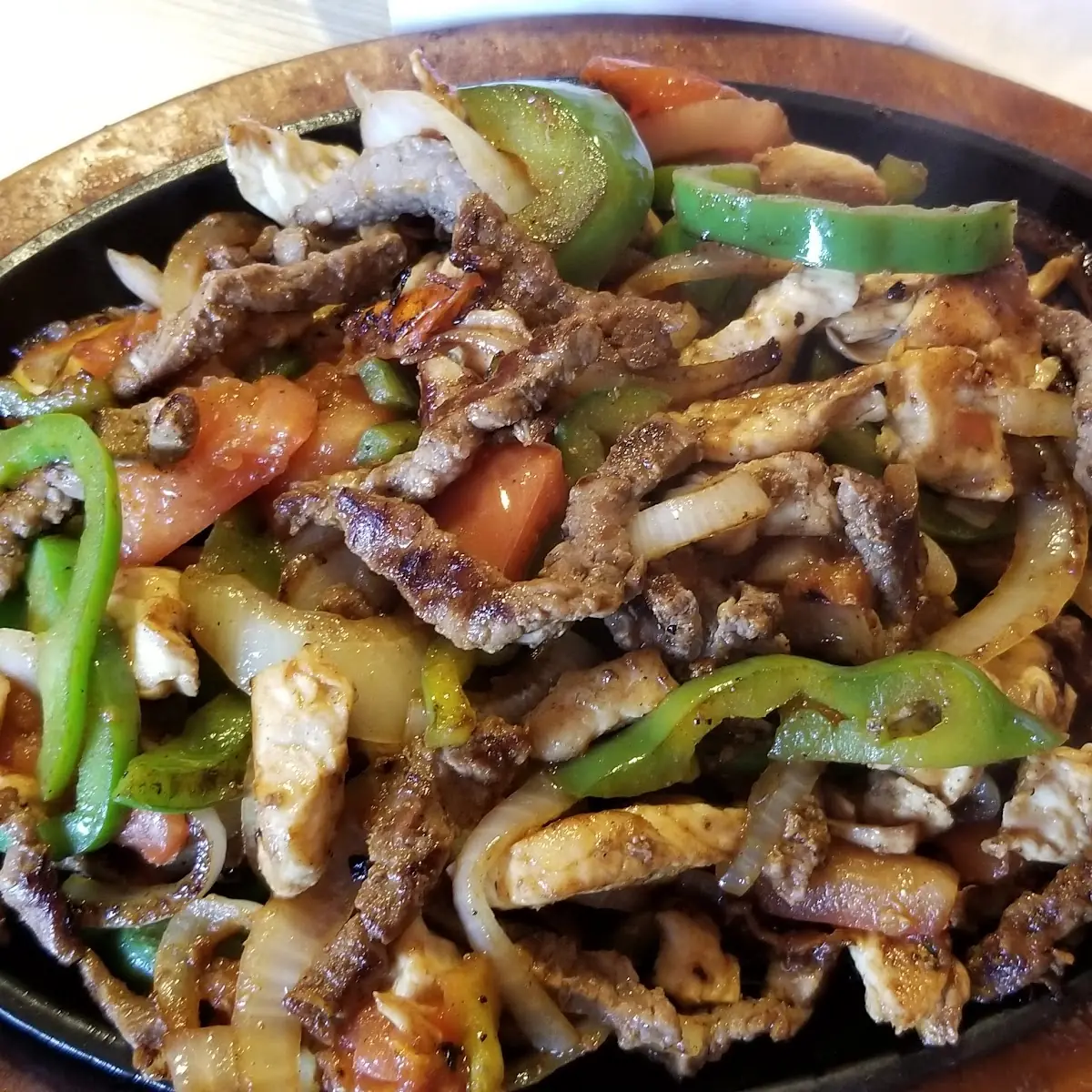 Steak and Chicken Fajitas