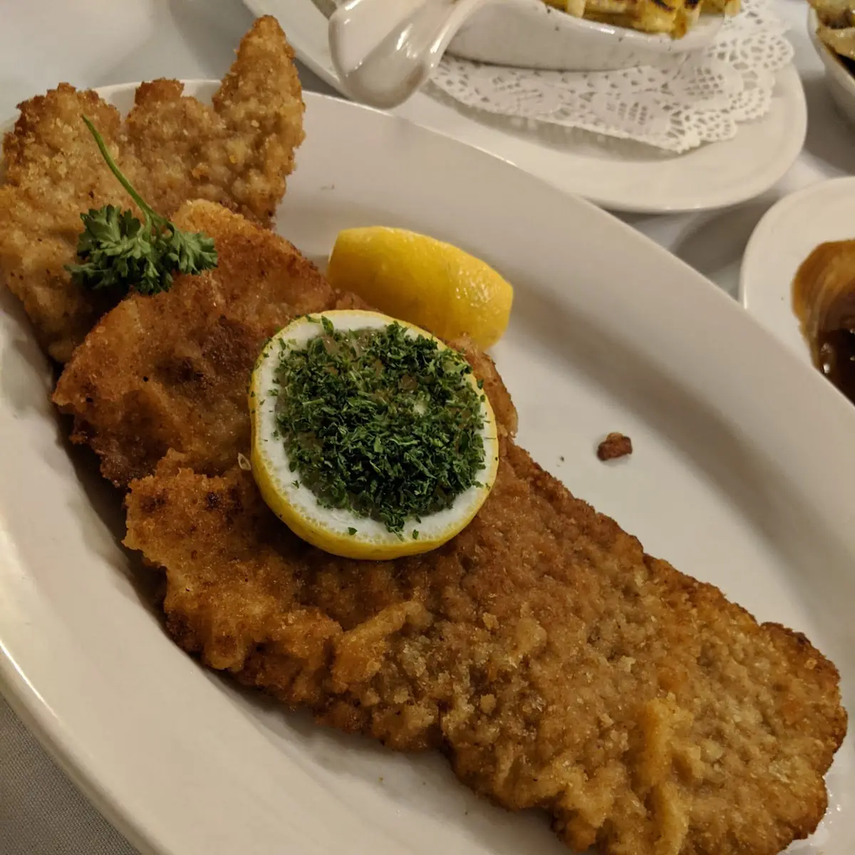 Breaded Schnitzel with Sauerkraut