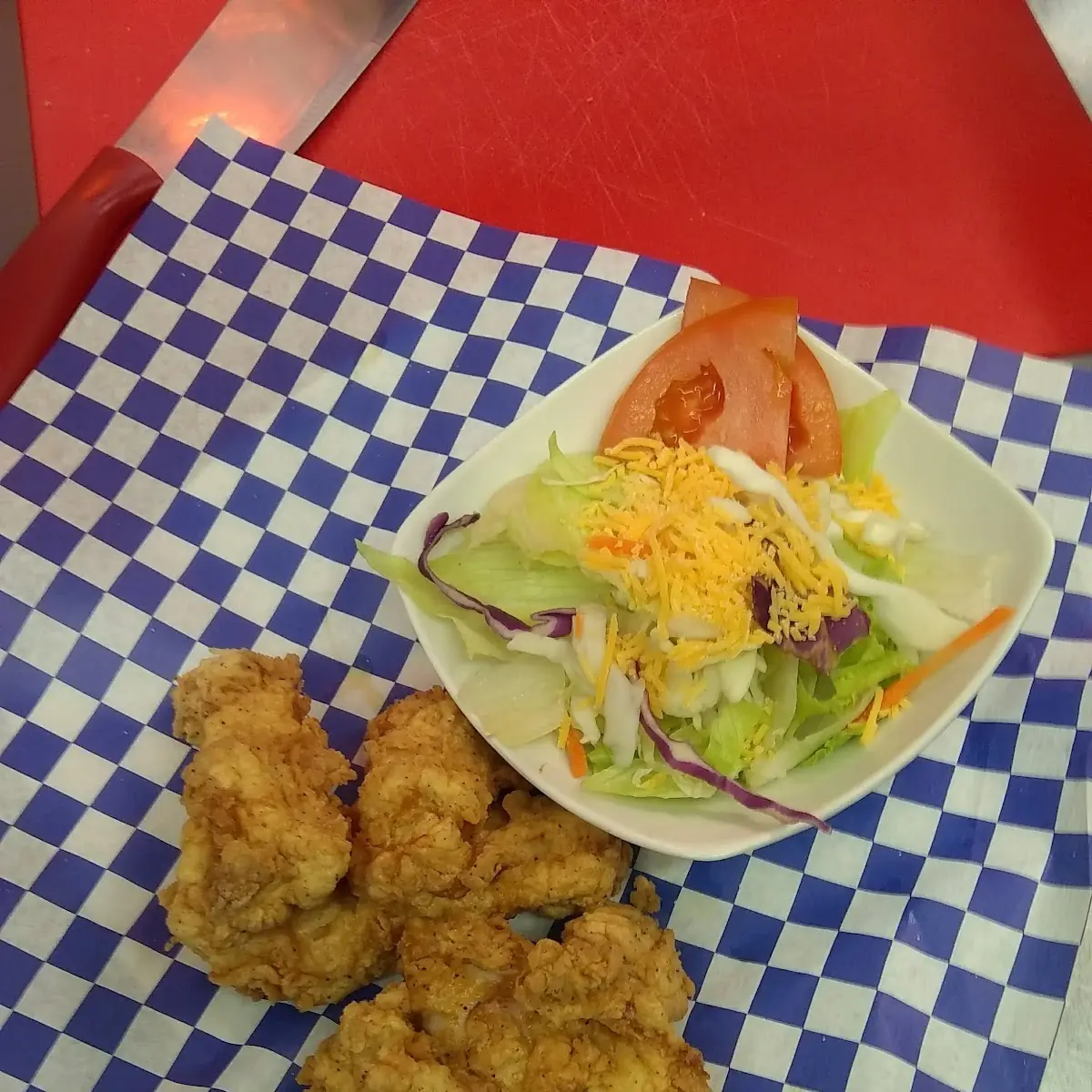 Tenders and Side Salad