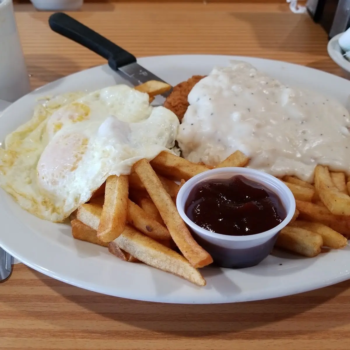 Chicken Fried Steak and Eggs