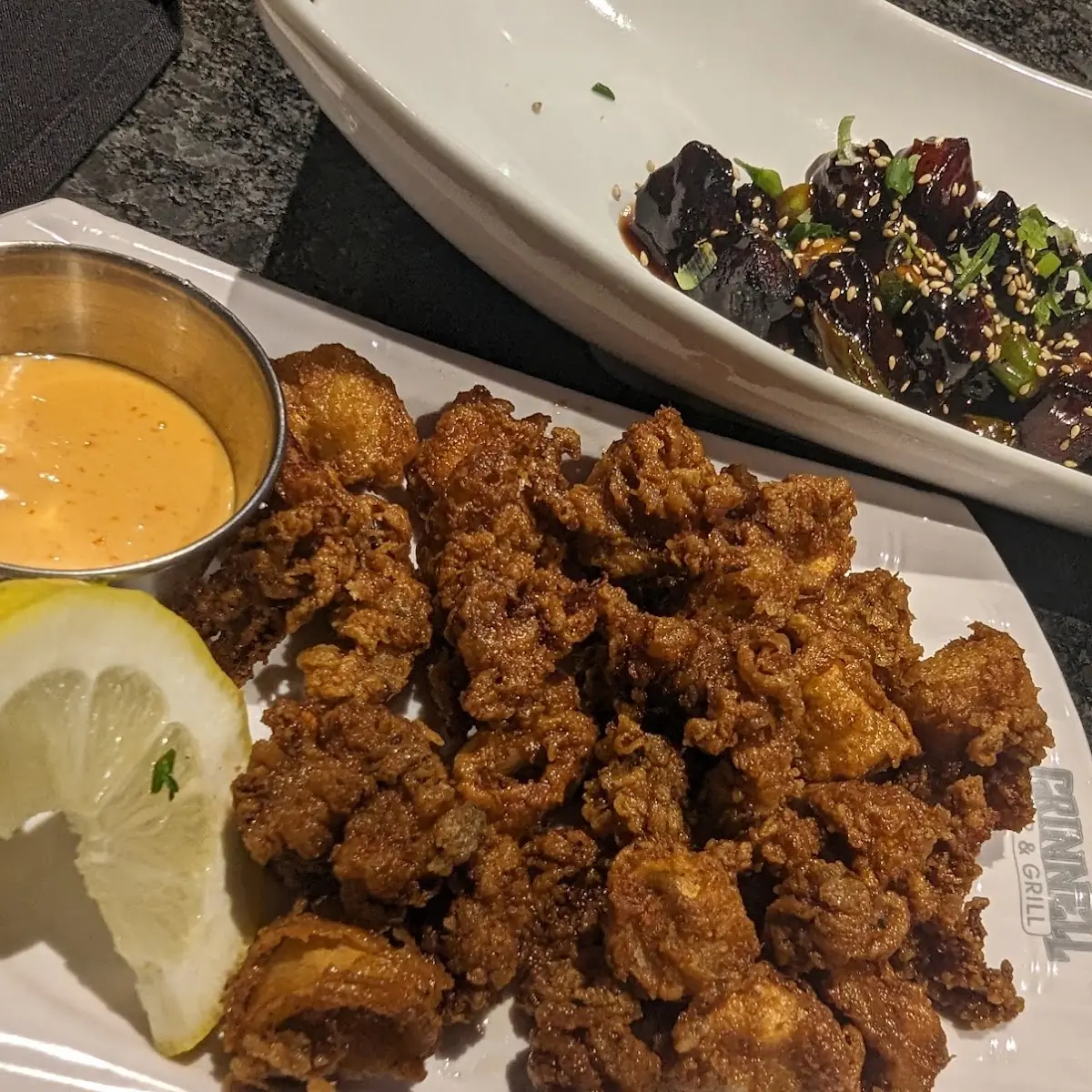 Fried Calamari and Pork Belly