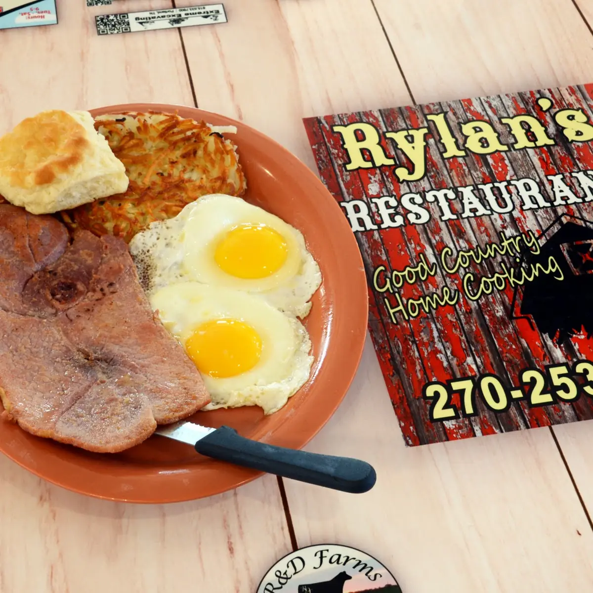 Twin Pork Chop Breakfast