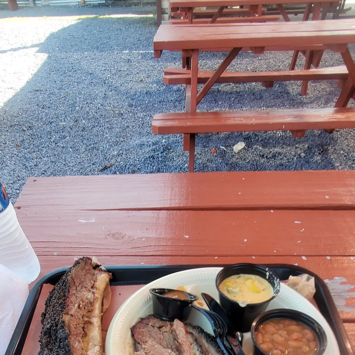 Dino Rib with Beef Brisket Plate