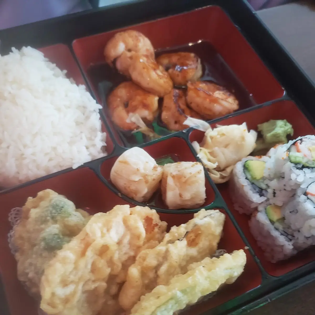 Shrimp Teriyaki Bento Box