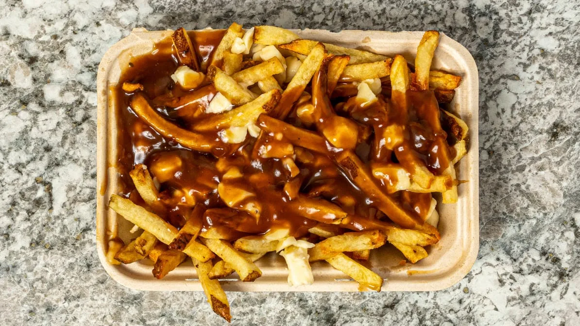 Regular Poutine, Gino's Pizza and Spaghetti/Pisano's Old School Amherstview