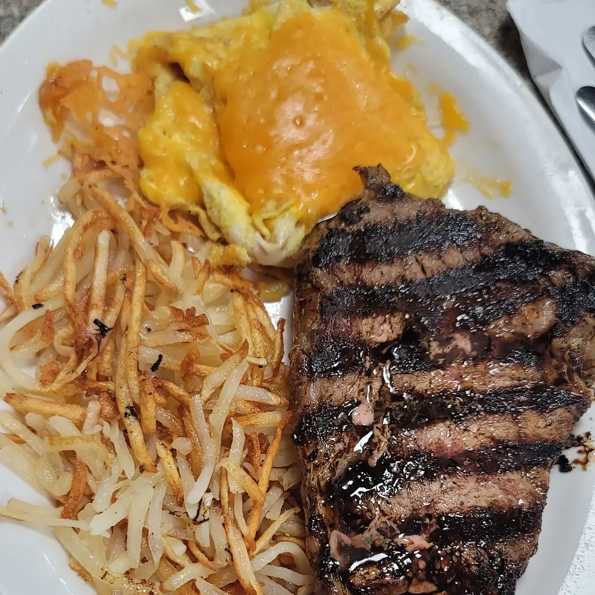 Country Fried Steak and Eggs