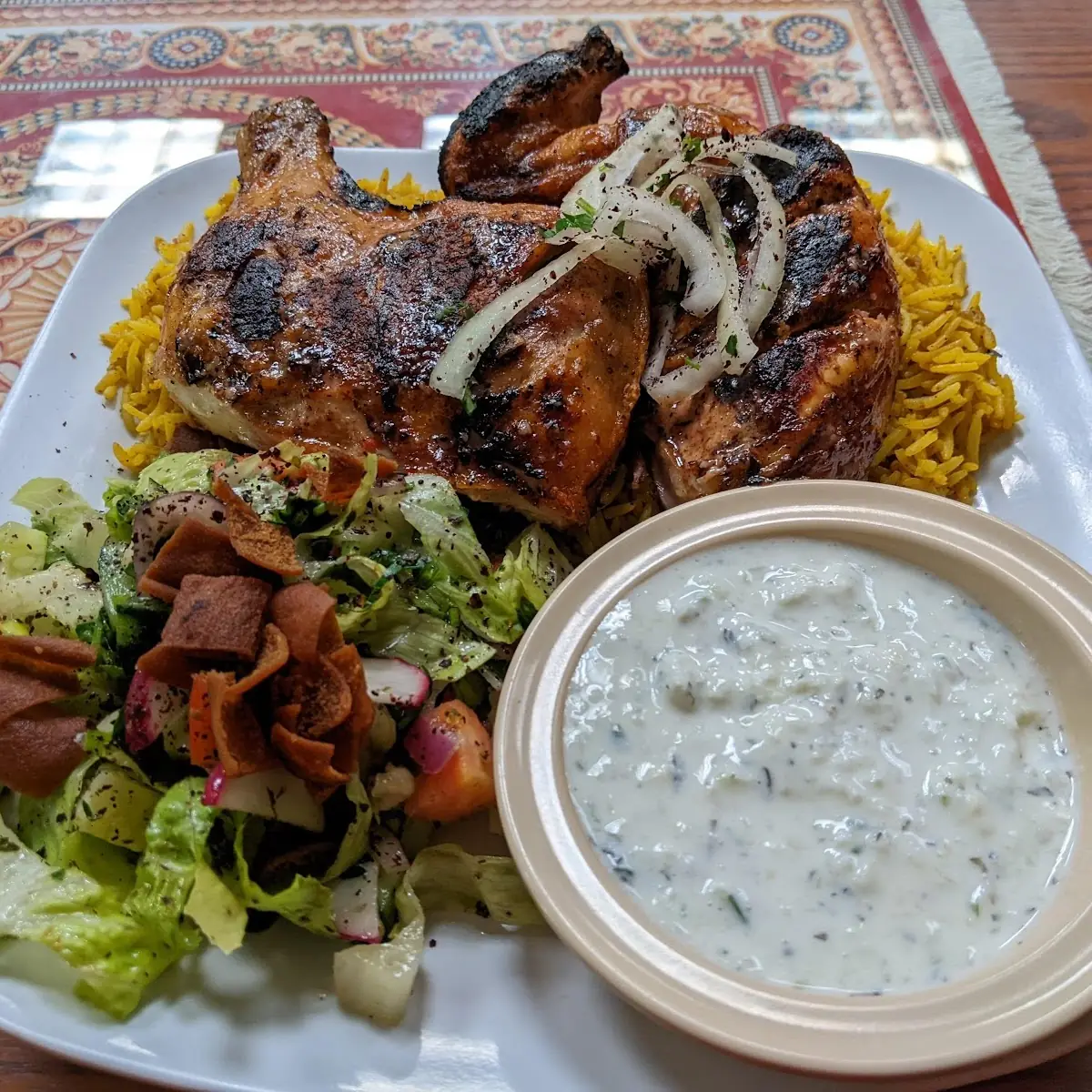 9– Mix Shawarma Plate Meat and Chicken