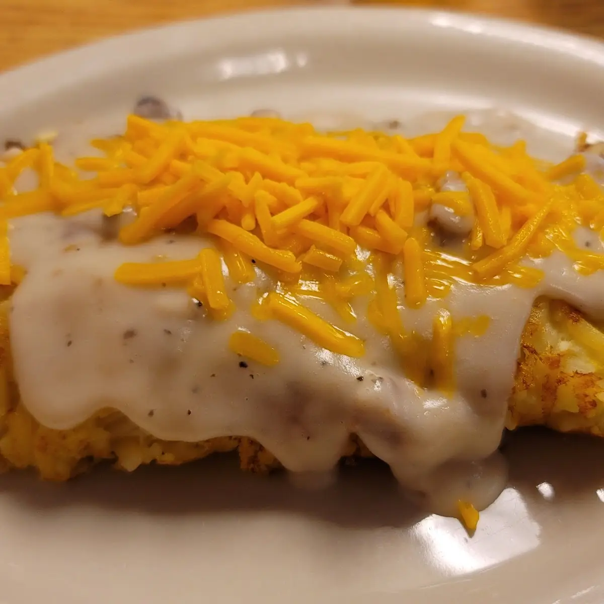 Egg, Biscuit, Hash Browns, and White Gravy Breakfast in a Cup (1 pc)