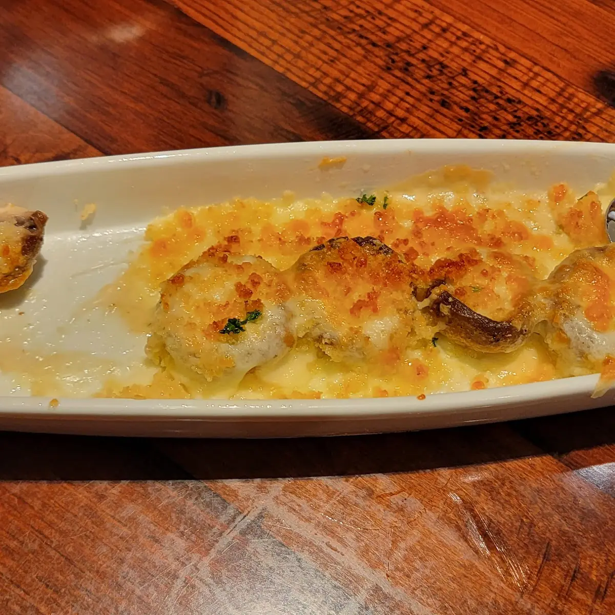 White Cheddar Stuffed Mushrooms