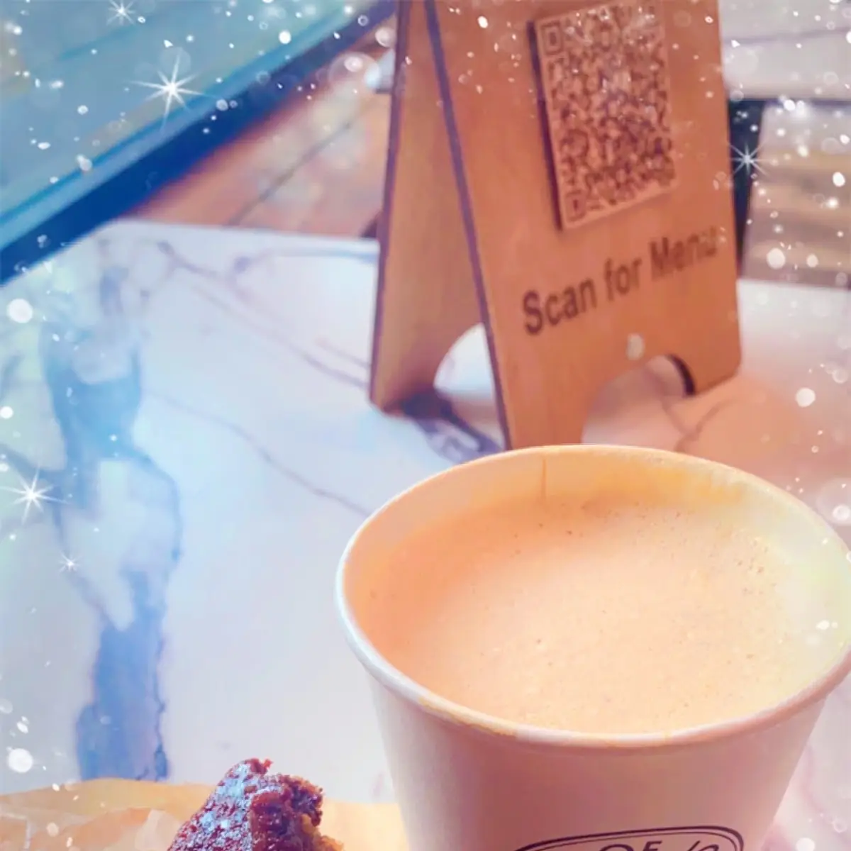 Nutella Banana Cake with Latte