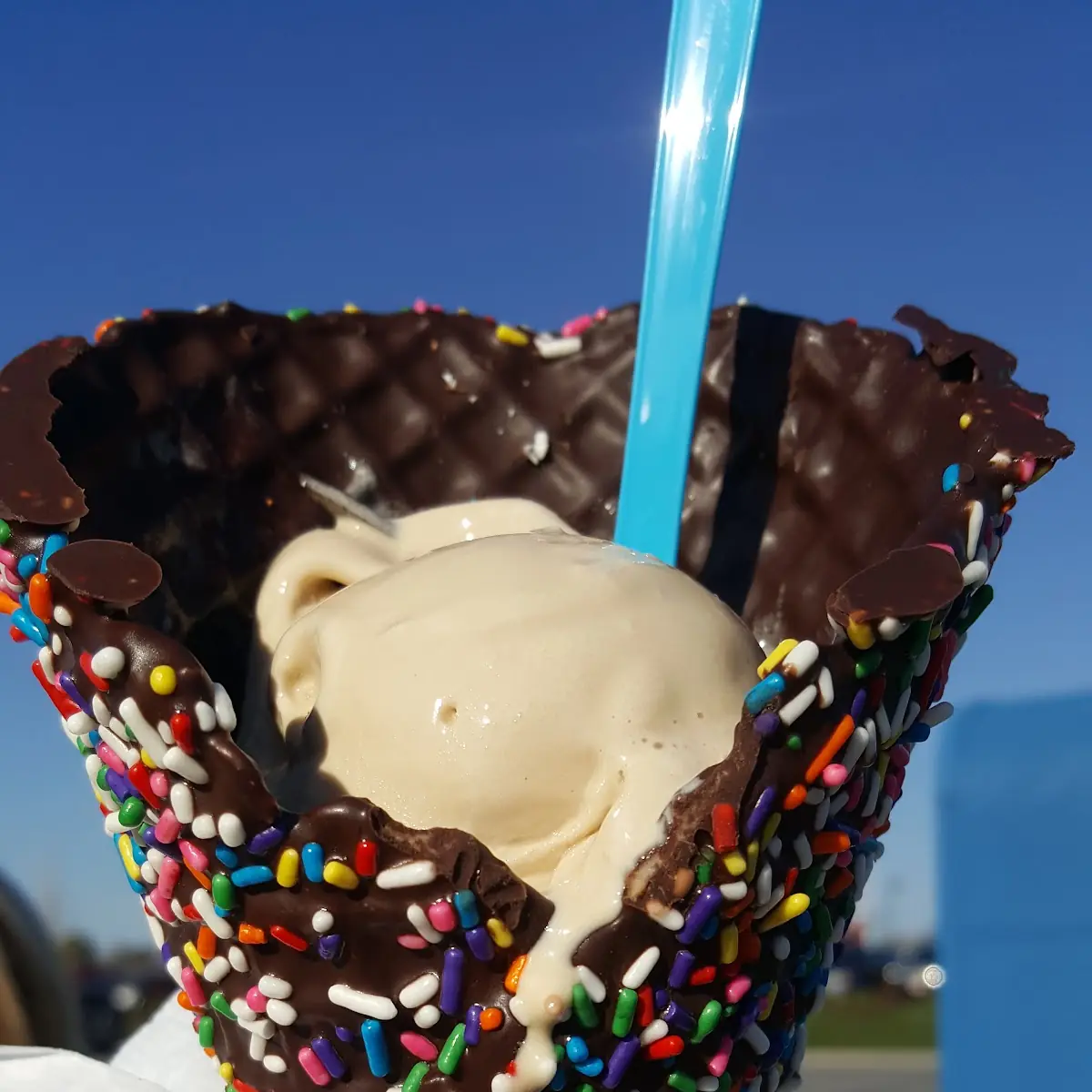 Chocolate Dipped Waffle Cone