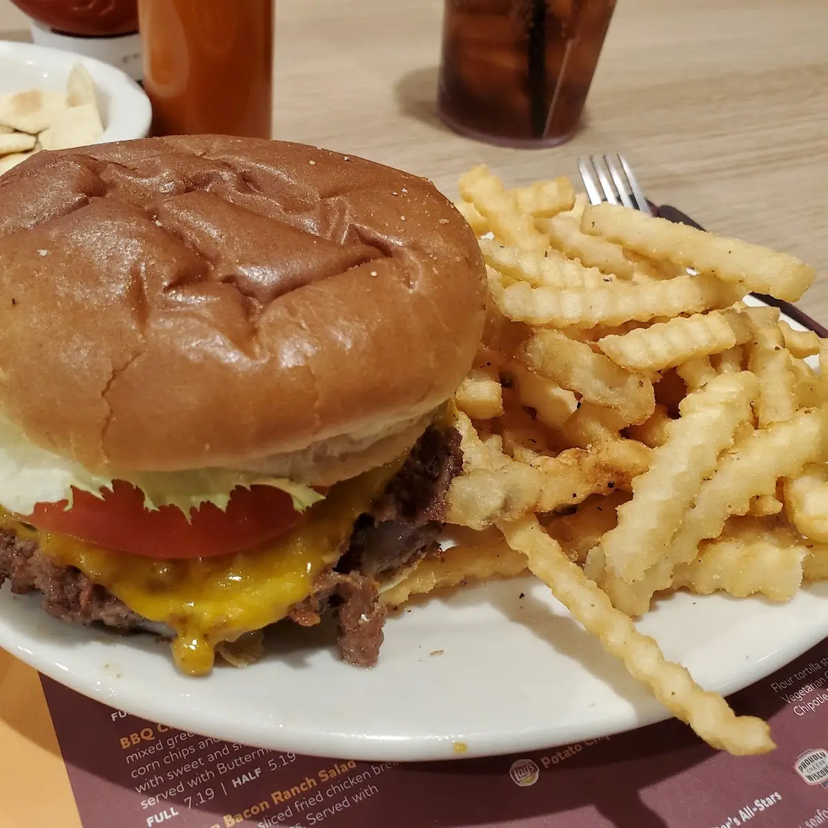 Double Cheeseburger w Fries