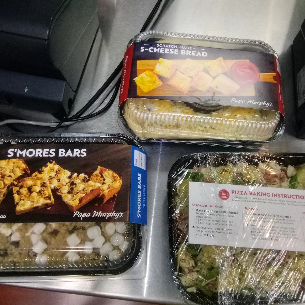 S'Mores Bars 5 Cheese Bread Sticks Caesar Salad
