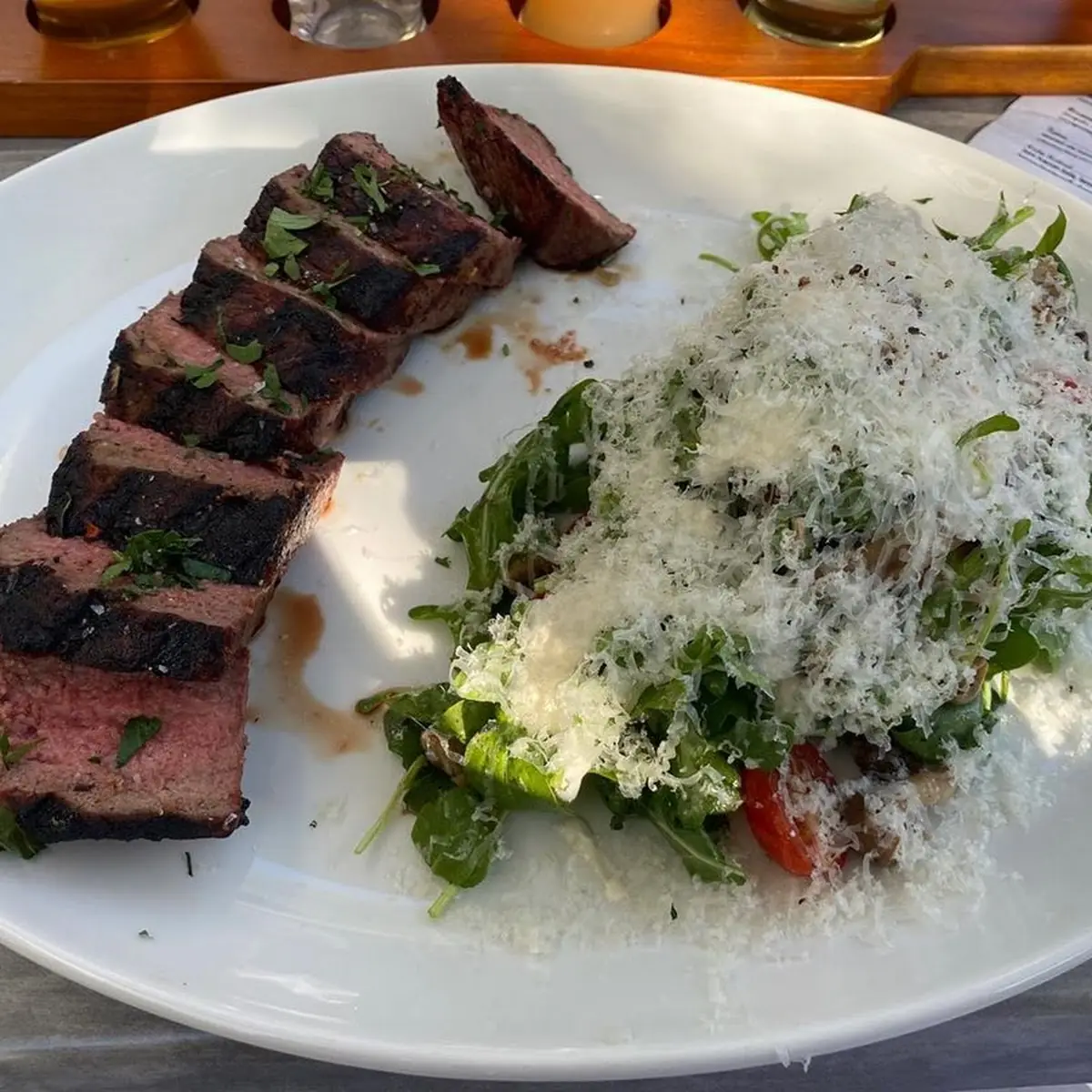 Grilled NY Strip Steak Salad