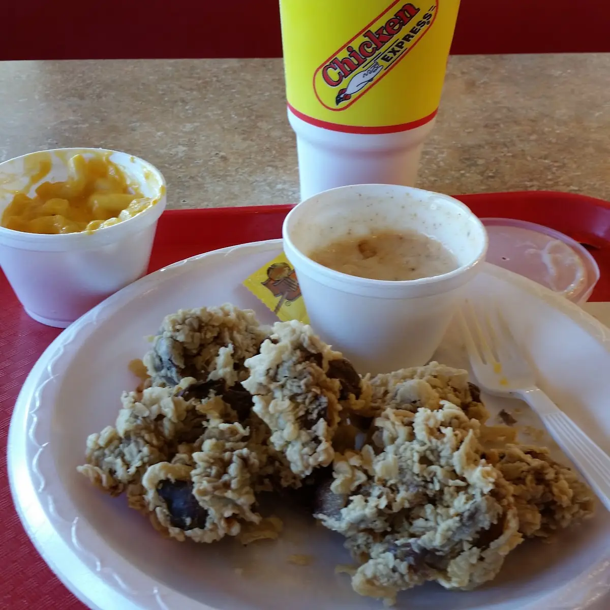 Chicken Liver Dinner w Mac & Cheese