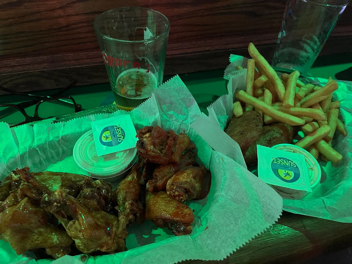 Chicken Wings and Fish and Chips