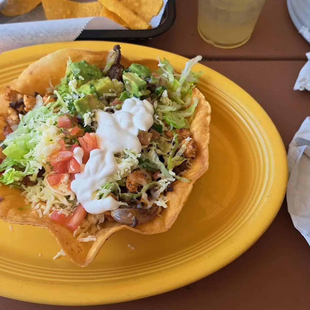 Chicken and Steak Taco Salad