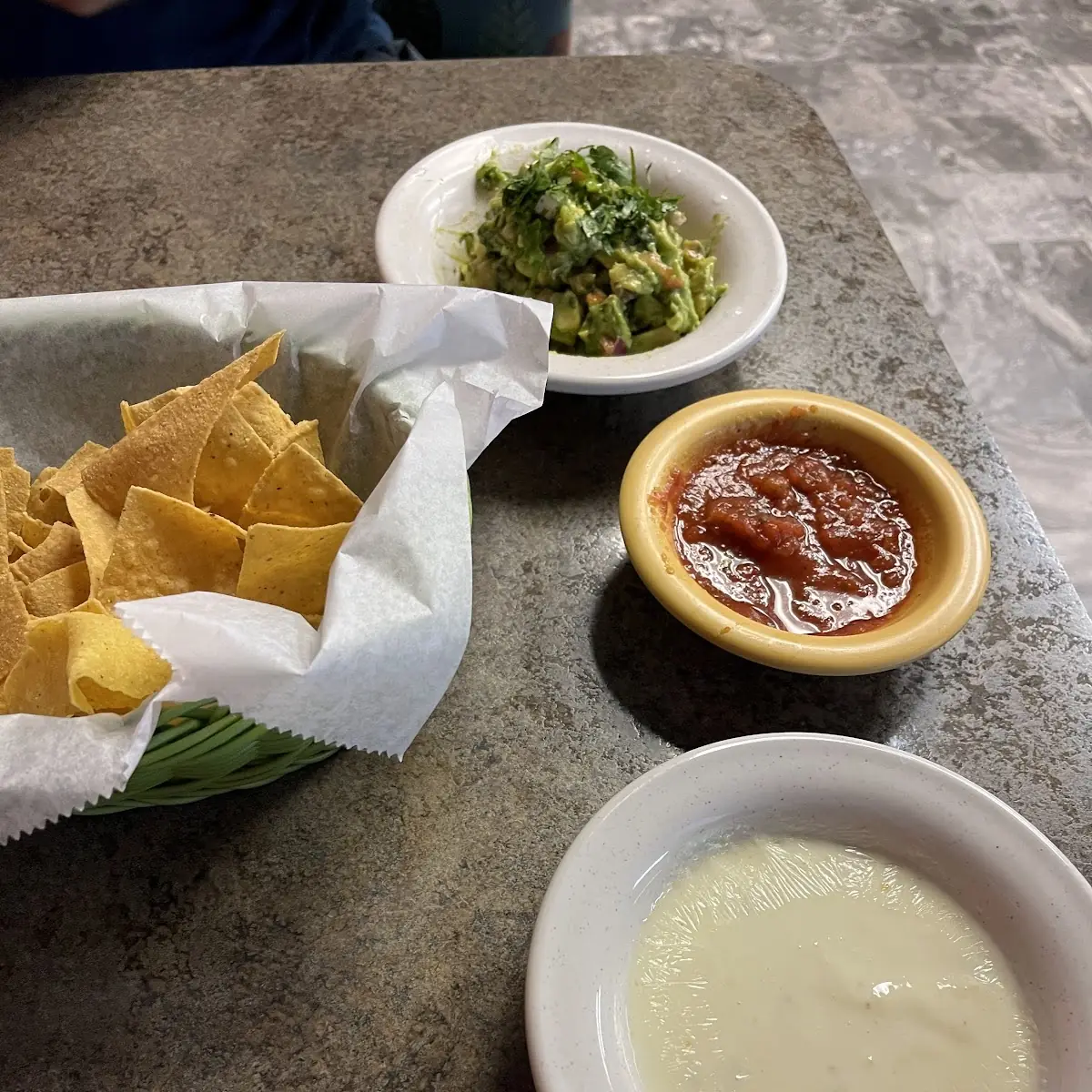 Guacamole Salsa and Cheese Sauce