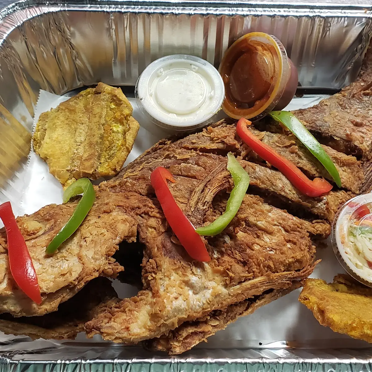 Fried beef with rice and beans