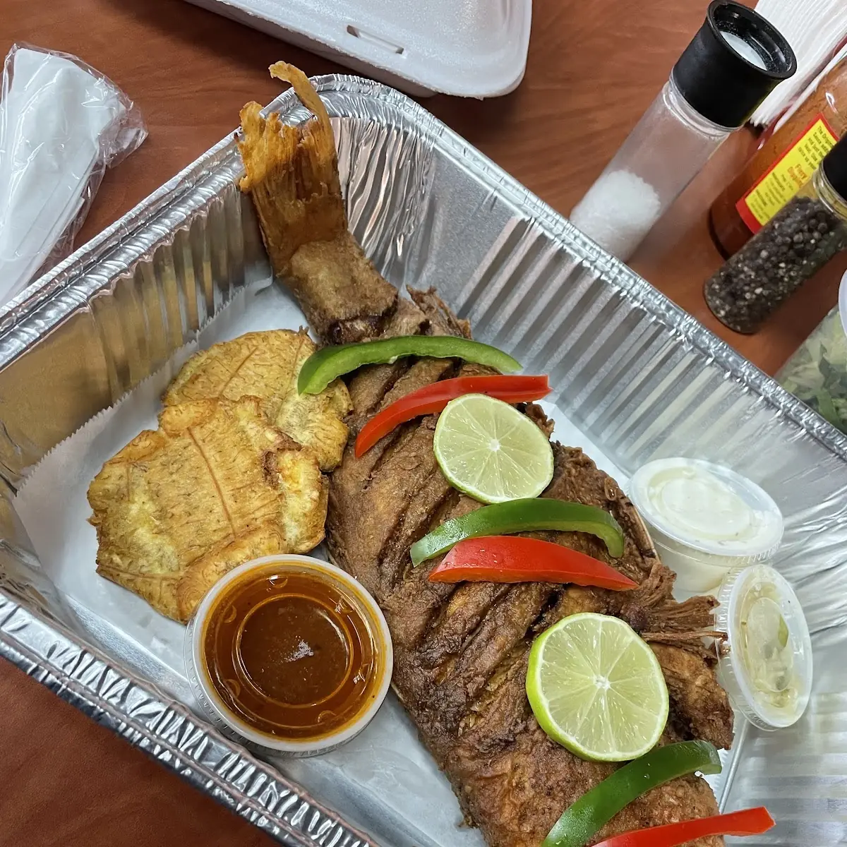 Fry Red Snapper with Plantain