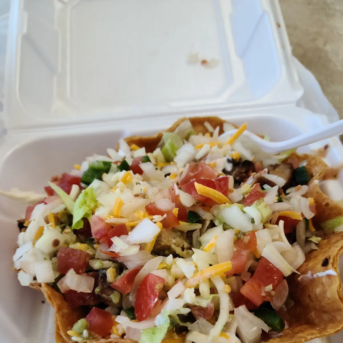 Hacienda Chicken Tostada