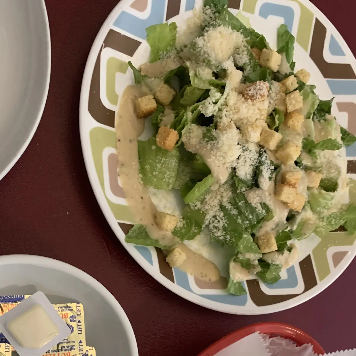 Caesar Salad and Warm Bread