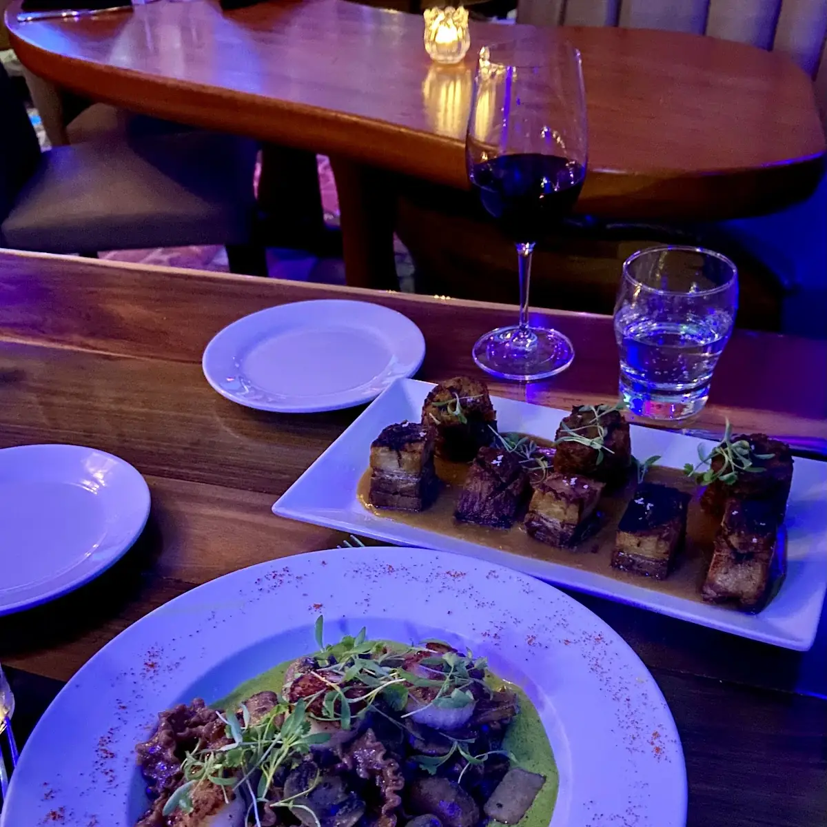 Pork Belly and Scallop Pasta