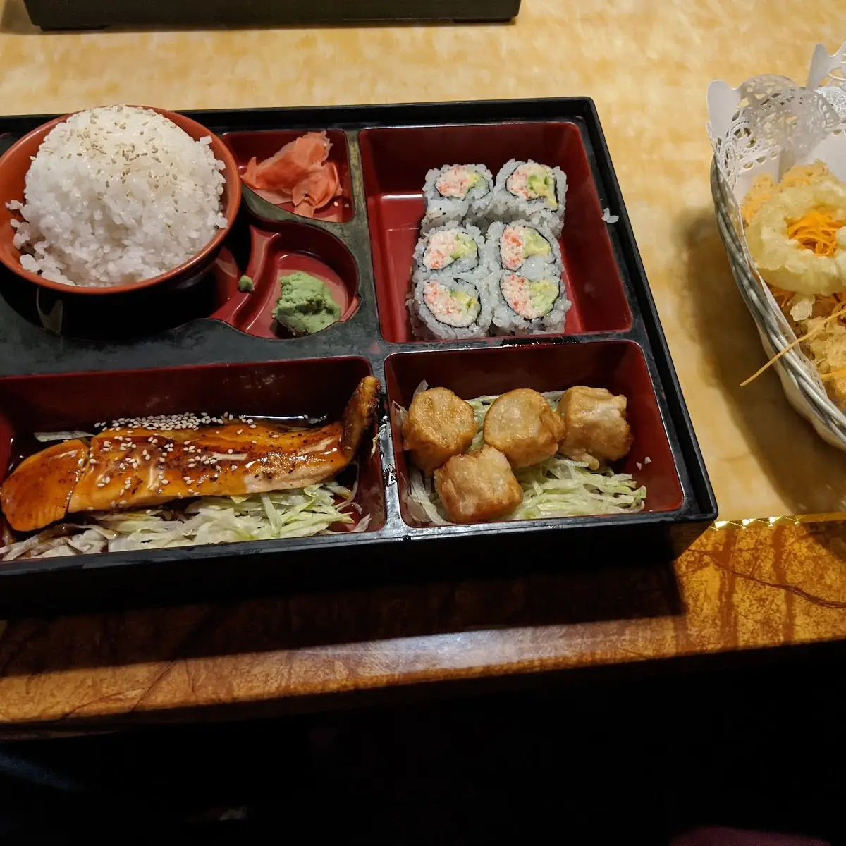 Teriyaki Shrimp Bento Box