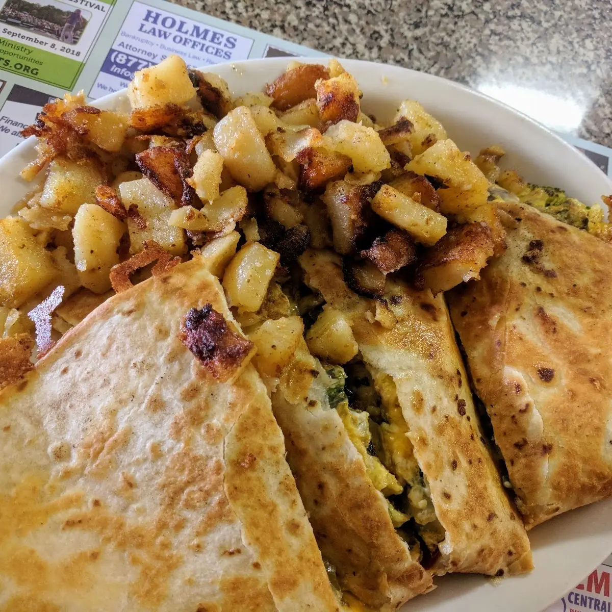 Veggie Breakfast Quesadilla