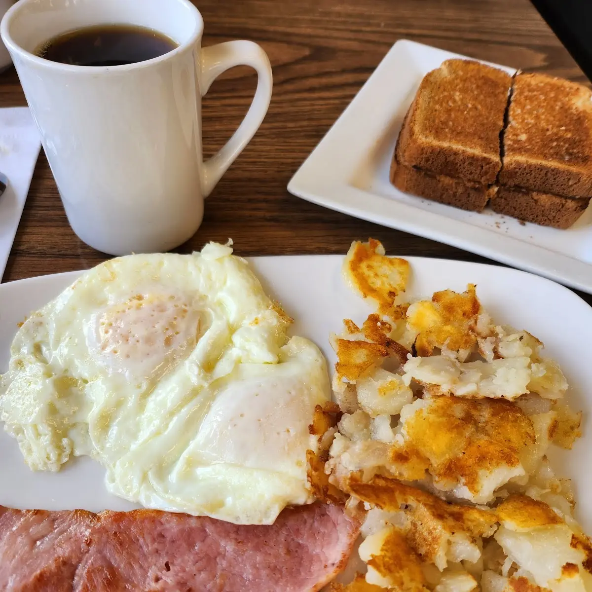 Hash Browns & Toast