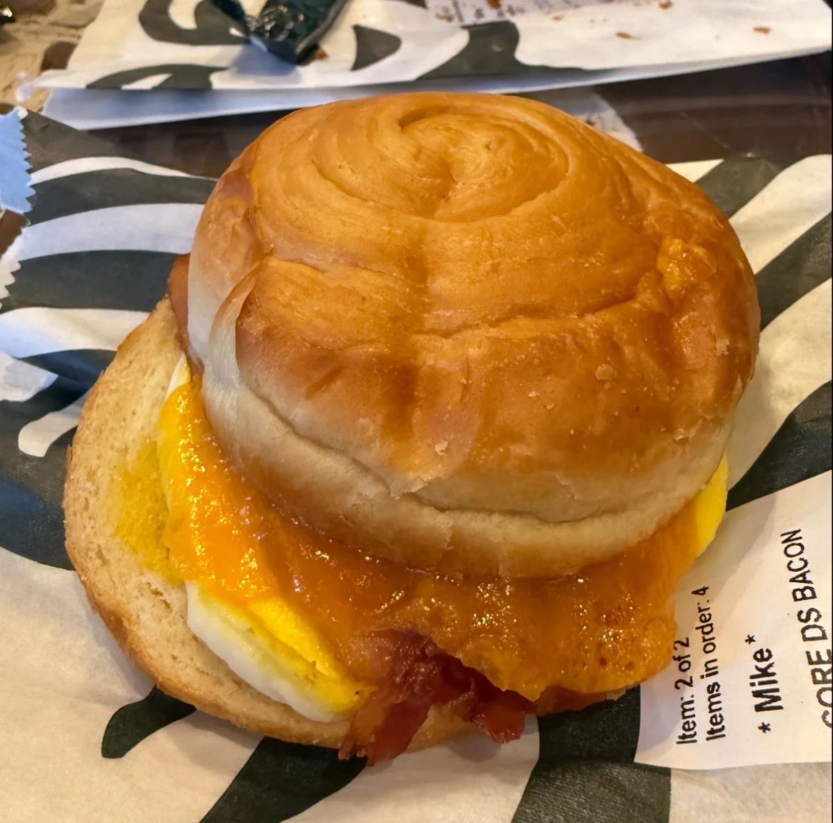 Double-Smoked Bacon Cheddar & Egg Sandwich