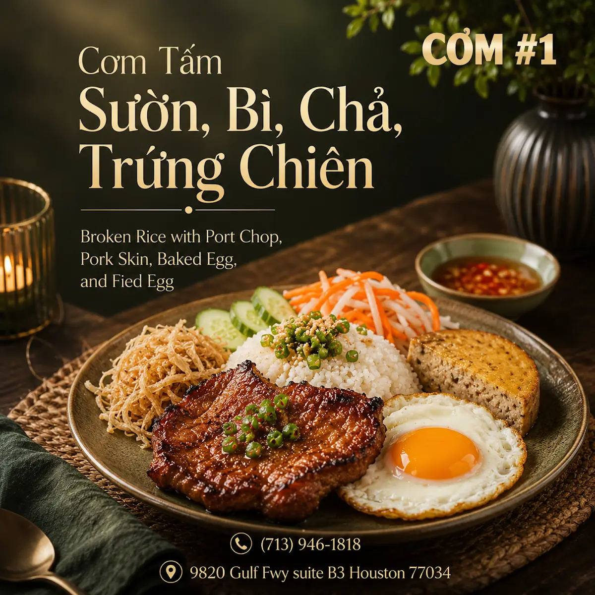 Com Tam Suon Bi Cha