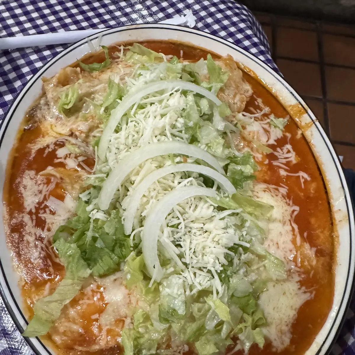 Cheese Enchilada Plate