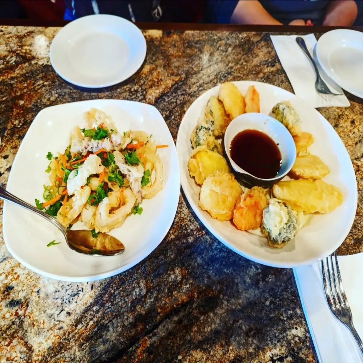 Calamari and Vegetable Tempura
