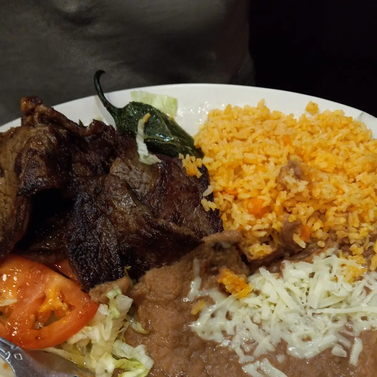 2 Chicken Tacos with Beans & Rice