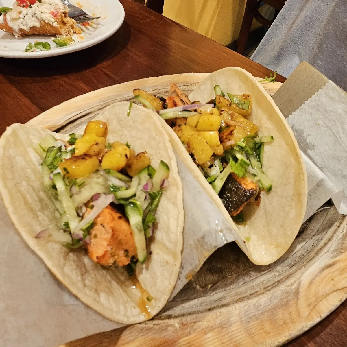 Salmon Tacos Al Pastor