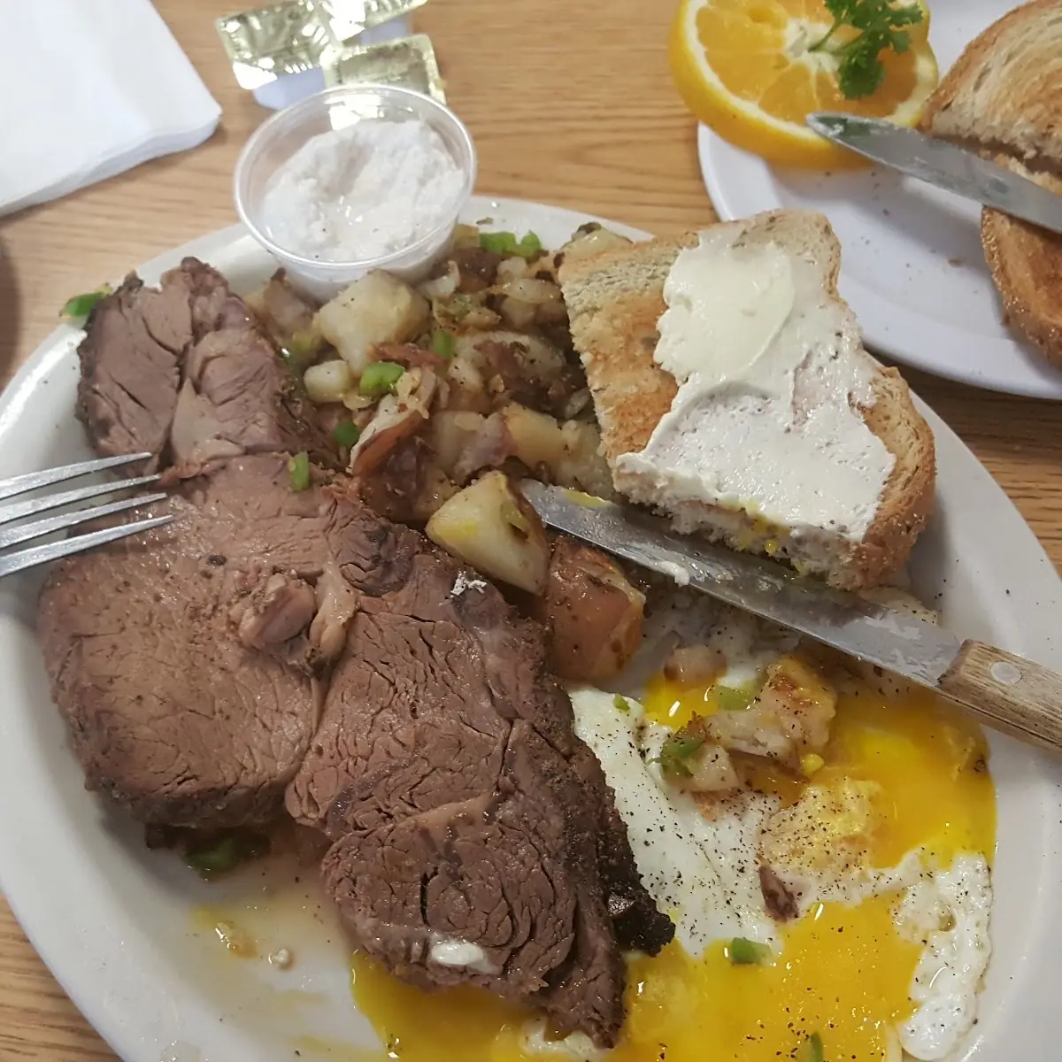 Prime Rib and Eggs Special