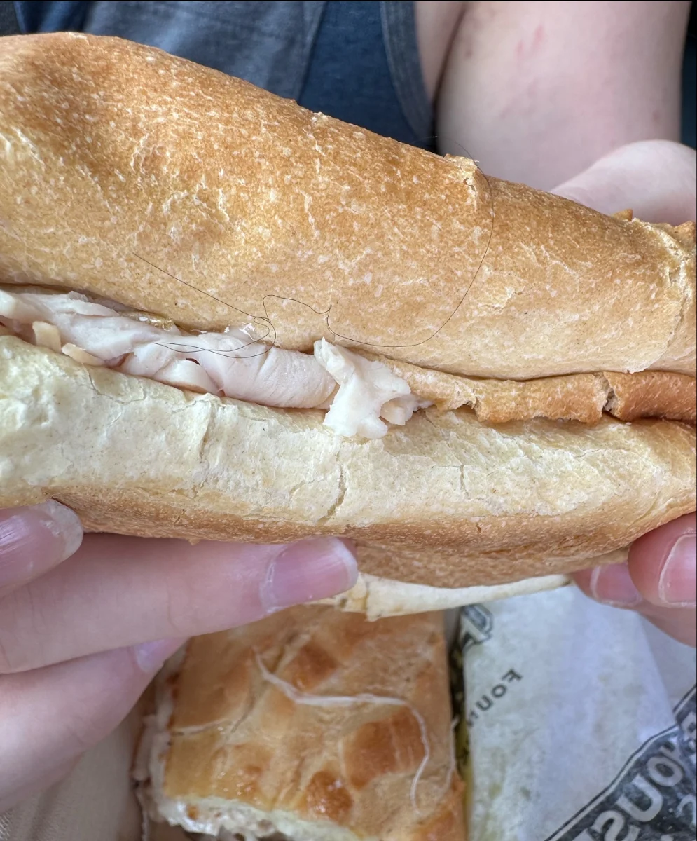 Hair in Sandwich