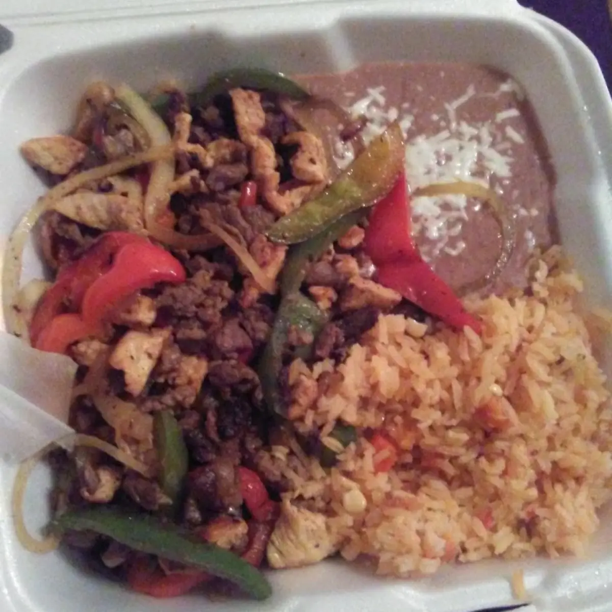Steak Fajita with Rice