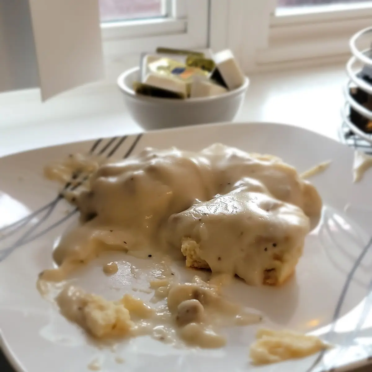 Sausage Gravy and Biscuits